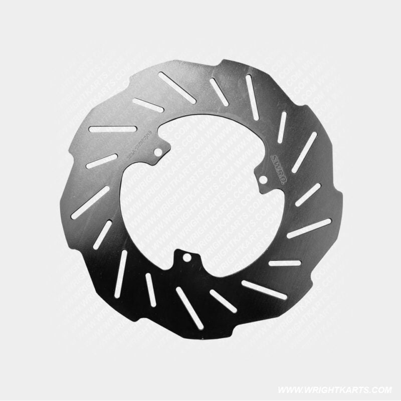 SWRD Wright Karts Cadet Bambino Brake Disc 3mm X 185mm Slotted / Drilled